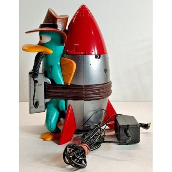 Disney Perry The Platypus Alarm Clock Radio Kids  Phineas And Ferb Rare - Picture 5 of 8